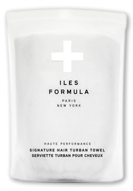 Iles Formula Hair Turban Towel – White
