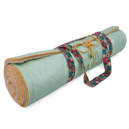 Holistic Silk Yoga Rug Mat - Jade